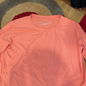 ZYIA ACTIVE Coral Long Sleeve Top, Sz L